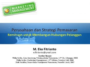 Partnership marketing strategy