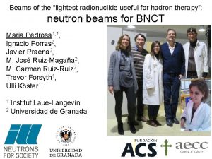 Beams of the lightest radionuclide useful for hadron