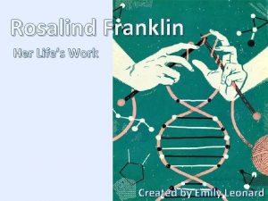 Rosalind franklin's childhood