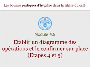 Les bonnes pratiques dhygine dans la filire du