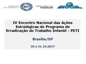 IV Encontro Nacional das Aes Estratgicas do Programa