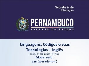 Linguagens Cdigos e suas Tecnologias Ingls Ensino Fundamental