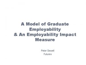 ESCALATE Conference 2 nd June 2009 A Model