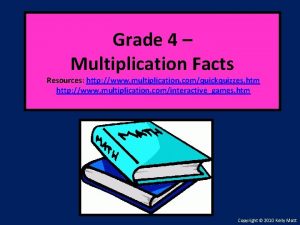 Multiplication vocabulary