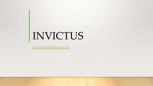 Invictus is all about