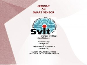Conclusion of smart sensors
