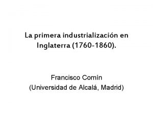 La primera revolución industrial