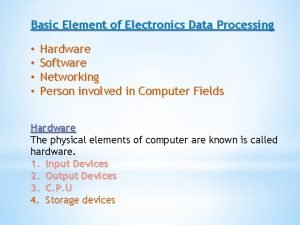 Data processing hardware