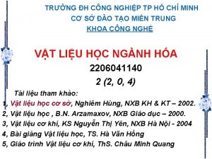 TRNG H CNG NGHIP TP H CH MINH
