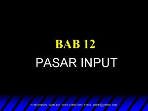 BAB 12 PASAR INPUT nuhfil hanani web site