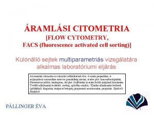 Flow cytometria vizsgálat