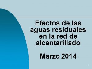 Efectos de las aguas residuales en la red