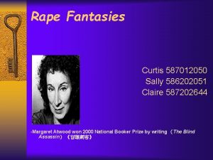 Rape fantasies by margaret atwood