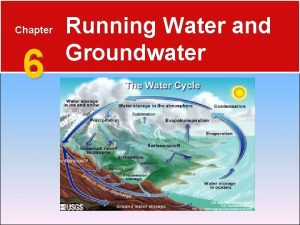 Chapter 6 running water and groundwater