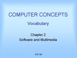 Chapter concepts vocabulary
