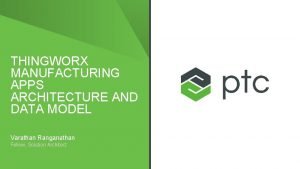 Thingworx manufacturing apps