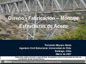 Diseo Fabricacin Montaje Estructuras de Acero Fernando Moyano