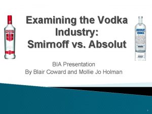 Vodka smirnoff vs absolut