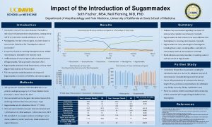 Impact of the Introduction of Sugammadex Seth Fischer
