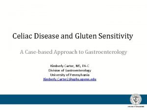 Celiac Disease and Gluten Sensitivity A Casebased Approach