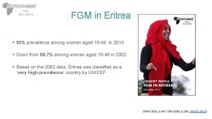 FGM in Eritrea 83 prevalence among women aged