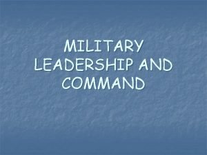 Chain of command military Chain of command military
