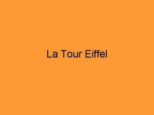 La Tour Eiffel Cest loccasion de lExposition Universelle