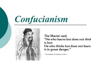 Confucianism origin