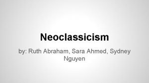 Neoclassical definition
