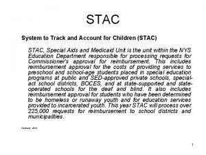 Stac online system