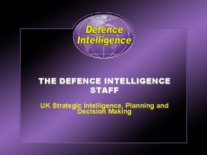 Defence intelligence staff