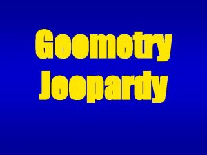 Geometry (polygons) jeopardy