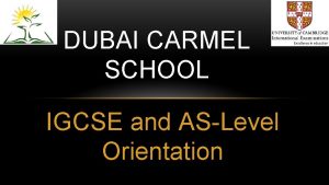 Dubai carmel school