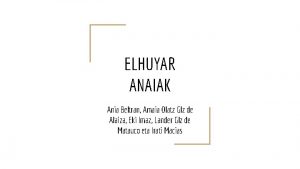 Elhuyar anaiak