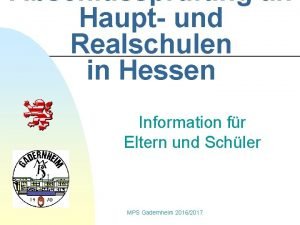 Abschlussarbeiten realschule hessen