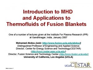 Introduction to mhd