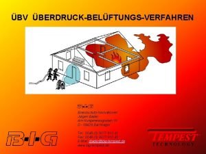 BV BERDRUCKBELFTUNGSVERFAHREN BrandschutzInnovationen Jrgen Bader Am Hungerwiesgraben 10