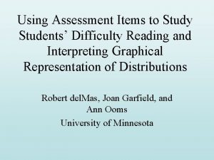 Using Assessment Items to Study Students Difficulty Reading