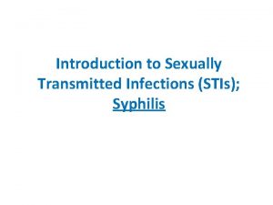 Pathophysiology of syphilis