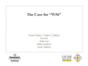 Case competition team name