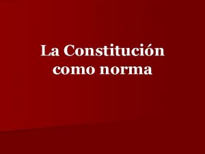 Constitución normativa