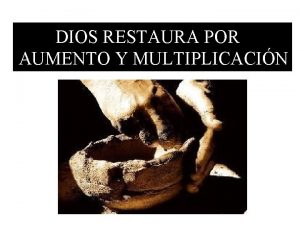 Dios restaura a job Dios restaura a job