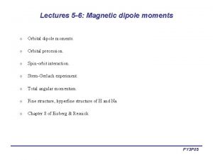 Orbital magnetic moment