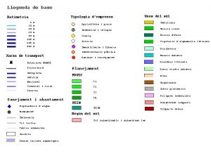 Llegenda de base Tipologia dempreses Batimetria 5 10
