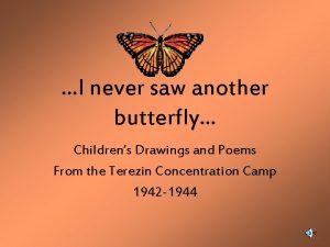 The butterfly poem by pavel friedmann