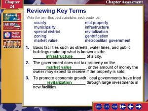 Reviewing key terms