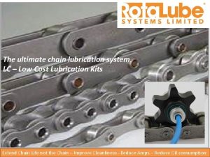 Rotalube chain lubrication system