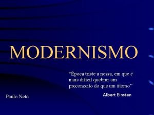 Modernismo slide