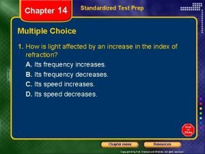 Chapter 14 standardized test practice answers