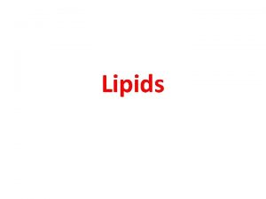 Lipids 3 functions